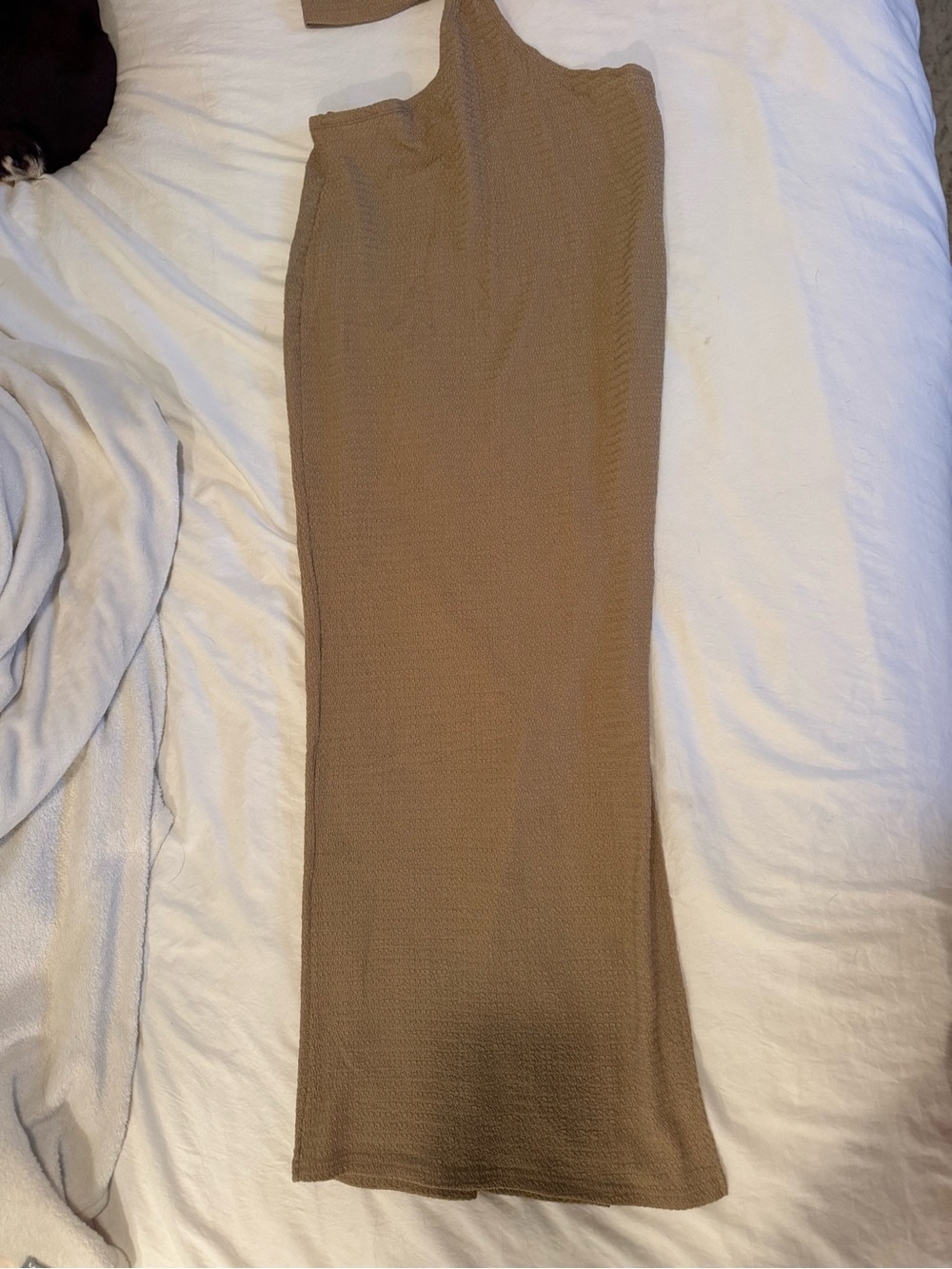 Camel Ribbed dress